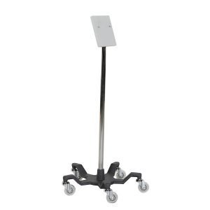 Device stand with stationary pole